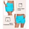 Ocean Blues Women’s High Waisted Swim Skirt Tummy Control Skirted Swimsuit Bottom with Mesh Liner(Sky Blue)