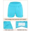 Ocean Blues Women’s High Waisted Swim Skirt Tummy Control Skirted Swimsuit Bottom with Mesh Liner(Sky Blue)