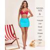 Ocean Blues Women’s High Waisted Swim Skirt Tummy Control Skirted Swimsuit Bottom with Mesh Liner(Sky Blue)