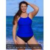 Ocean Blues Women’s Plus Size Tankini Top Only High Neck Tankini Bathing Suit Top
