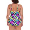 Ocean Blues Women’s Plus Size One Piece Bathing Suit Tummy Control One Piece Swimsuit