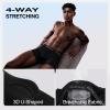 Ocean Blues Soft Breathable Men’s Boxer Briefs 5 Pack Men’s Underwear Comfortable Choice for Daily Wear(Black/Light Grey/Dark Grey)
