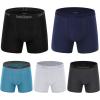 Ocean Blues Soft Breathable Men’s Boxer Briefs 5 Pack Men’s Underwear Comfortable Choice for Daily Wear(Black/Navy Blue/Blue/Light Grey/Dark Grey)