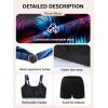 Ocean Blues Women’s Tankini Swimsuits Two Piece Bathing Suits Loose Fit Tank Top with Boyshorts(Jungle+black)