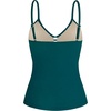 Ocean Blues Women’s Retro Tankini Swimsuit Shirring Tummy Control Tankini Top Only(Dark Green)